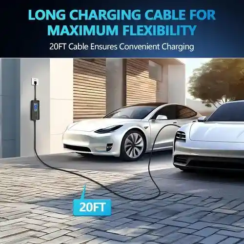 Cargador Portatil Nivel 1 Y 2 Carro Eléctrico 16a 110-240 V