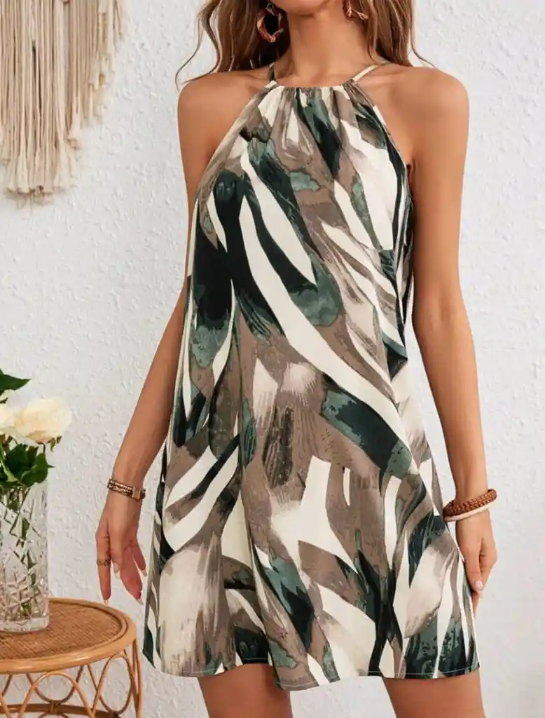 Vestido Halter Brisa Luxe