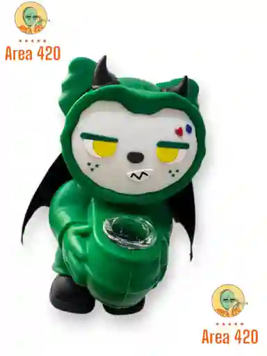 Bong Oso Xs Rosa Verde De Silicona