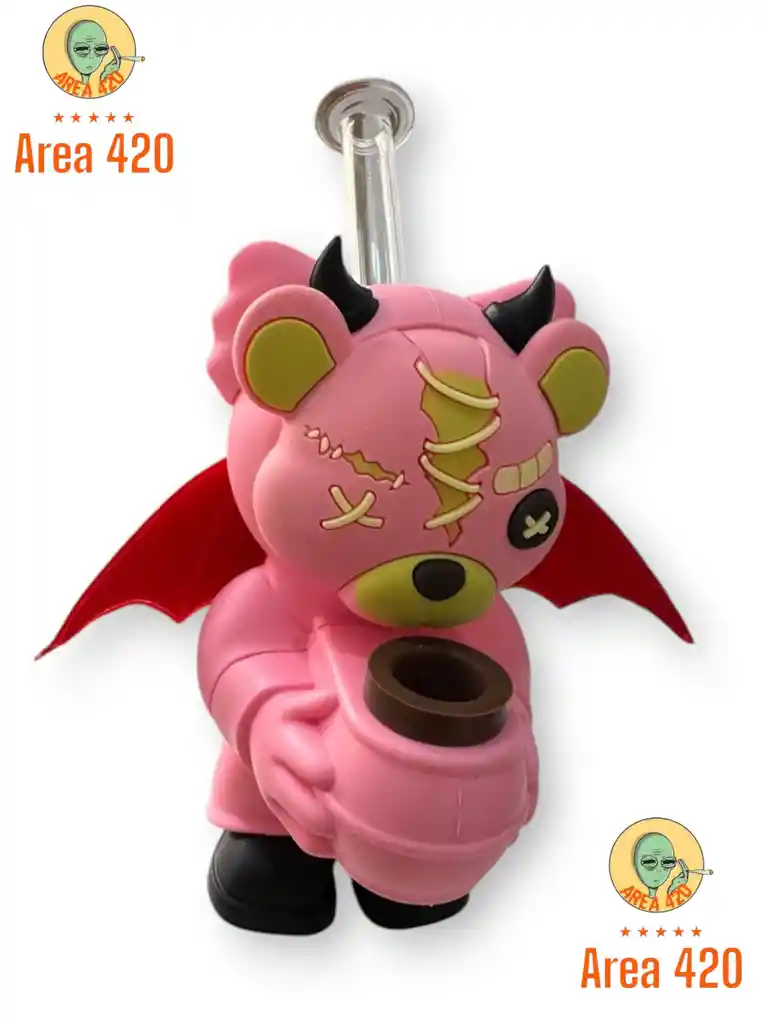 Bong Oso Rosa De Silicona