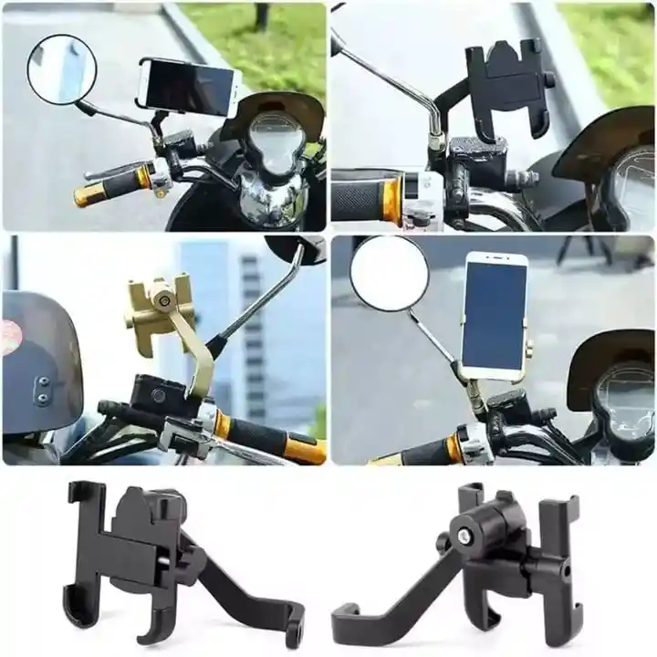 Soporte De Celular Para Bicicleta Y Moto En Aluminio C-2