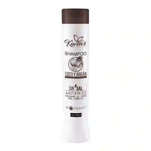 Shampoo Coco Y Argan Sin Sal 300ml Karen`s