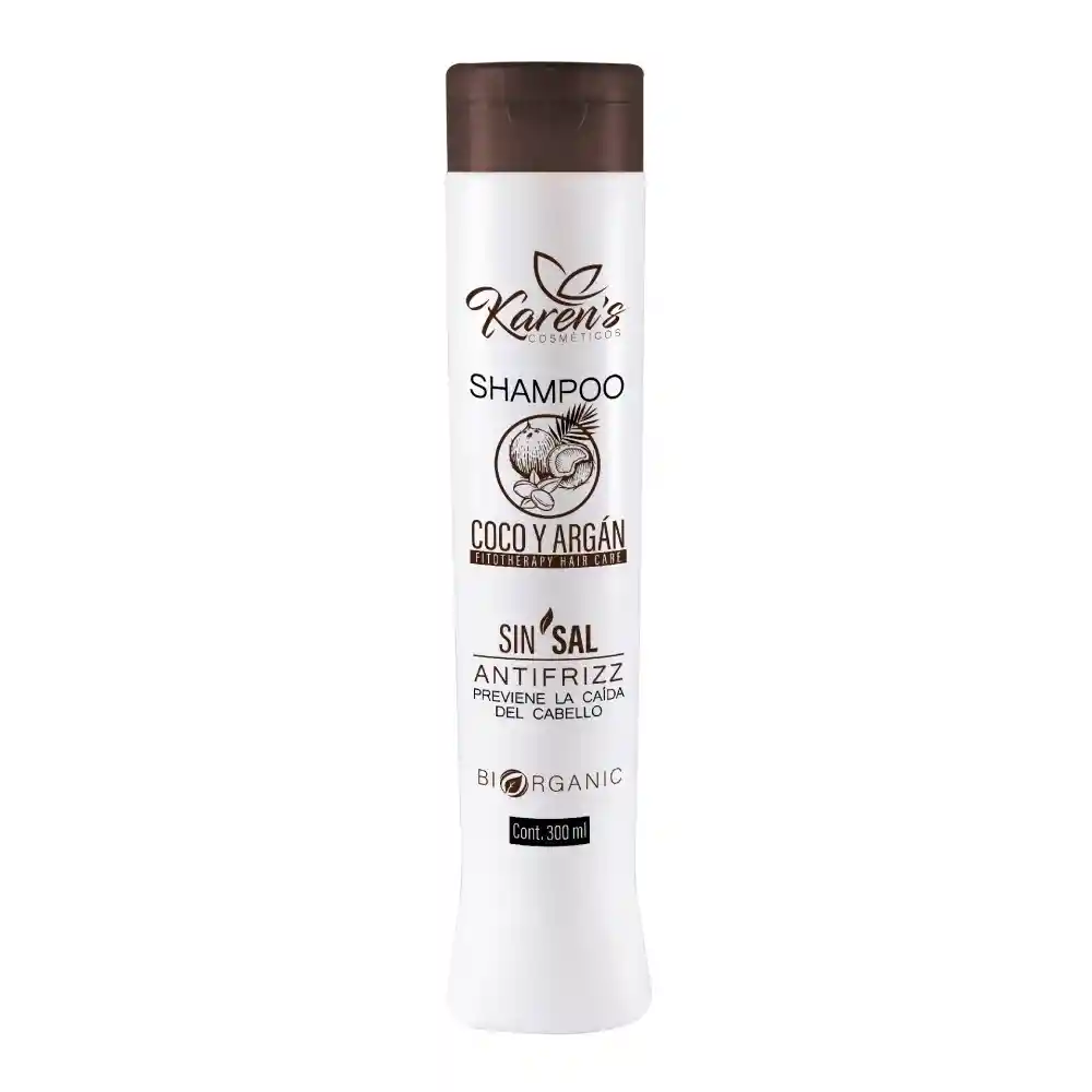 Shampoo Coco Y Argan Sin Sal 300ml Karen`s