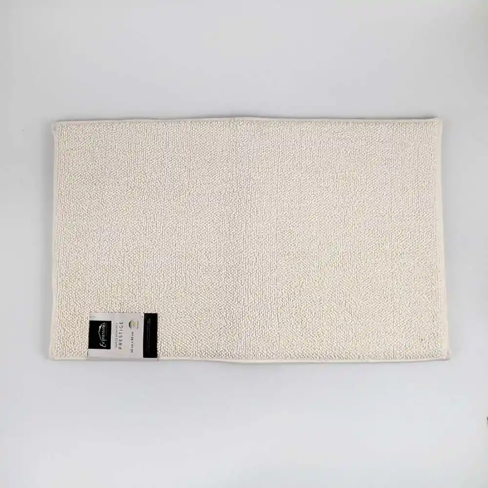 Tapete De Bano Expressions Memory 80x50cm Blanco Poliester