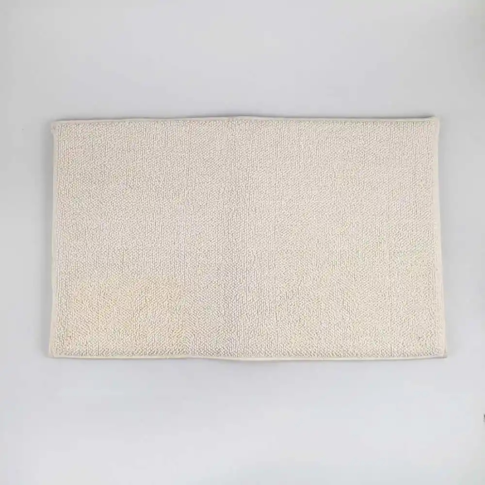 Tapete De Bano Expressions Memory 80x50cm Blanco Poliester