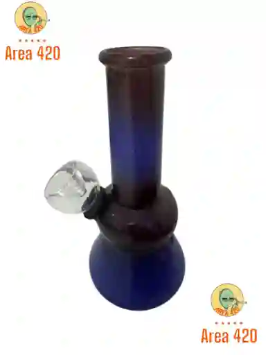Bong Vidrio Azul Y Negro