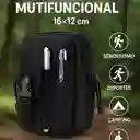 Carriel Táctico Multifuncional 16x12cm Ideal Para Aventuras Al Aire Libre (negro)