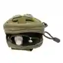 Carriel Táctico Multifuncional 16x12cm Ideal Para Aventuras Al Aire Libre (verde Militar)
