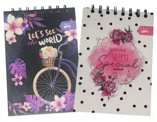 Cuaderno Vertical Pasta Dura Mujer