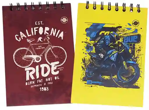 Cuaderno Vertical Pasta Dura Hombre