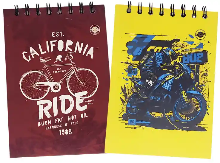 Cuaderno Vertical Pasta Dura Hombre