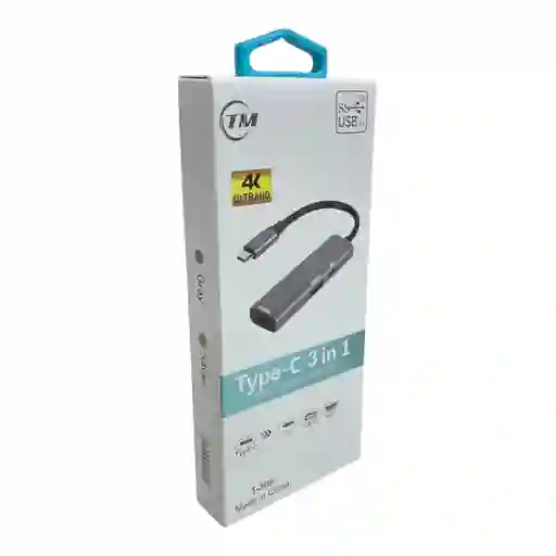 Convertidor / Multipuerto Typec 3 En 1 4k T-306
