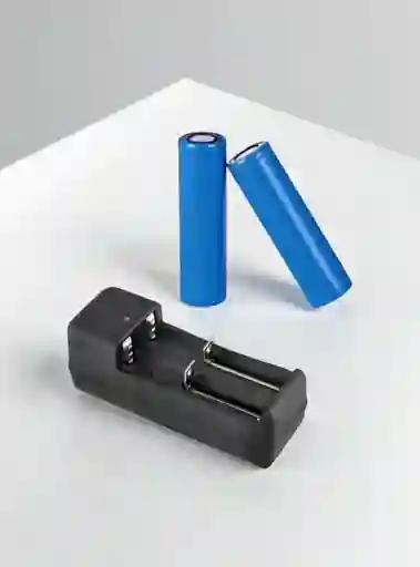 Cargador Dual Para Baterias 18650 Ref/ Mh-x281 Pared 450mah-3.7v