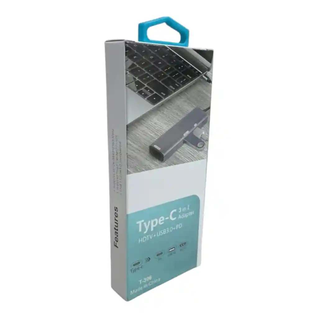 Convertidor / Multipuerto Typec 3 En 1 4k T-306