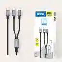 Cable De Carga Rápida 20w 2 En 1 Usb-c A Tipo C / Iphone Pzx V139