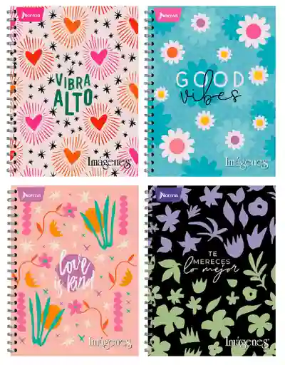 Cuaderno Argollado Pequeño Mujer Cuadriculado