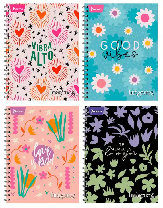 Cuaderno Argollado Pequeño Mujer Cuadriculado
