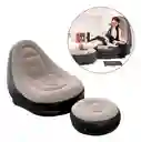 Sillón Inflable Plegable Reposa Pies Sofá Portátil Exterior