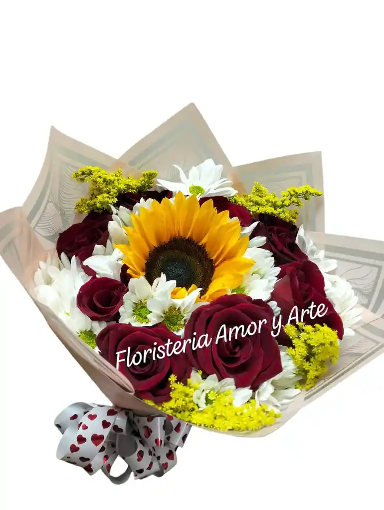 Aleria Con Margaritas Y Rosas