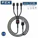 Cable Para Celular 3 En 1 Pzx V136