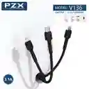 Cable Para Celular 3 En 1 Pzx V136
