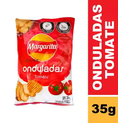 Margarita Papas Onduladas Tomate 35gr