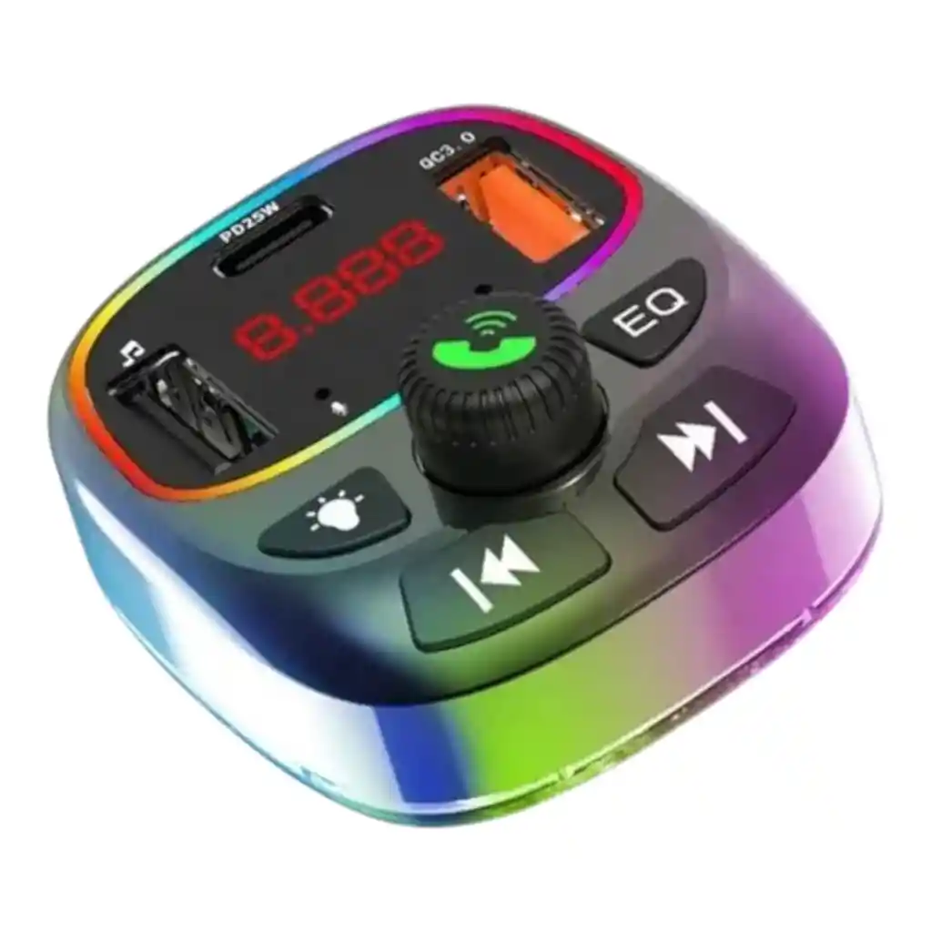 Trasmisor Fm-mp3 Con Bluetooth Para Carro T8s