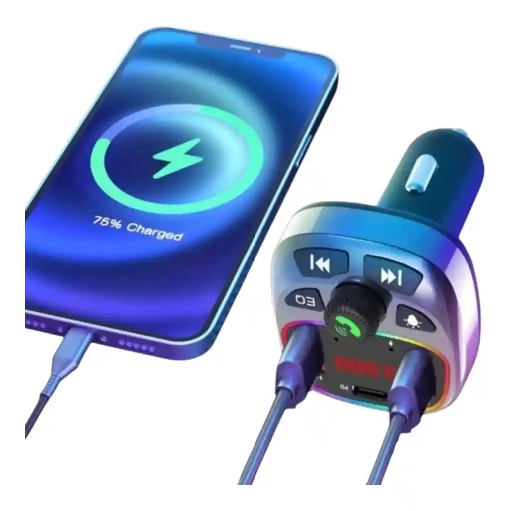 Trasmisor Fm-mp3 Con Bluetooth Para Carro T8s
