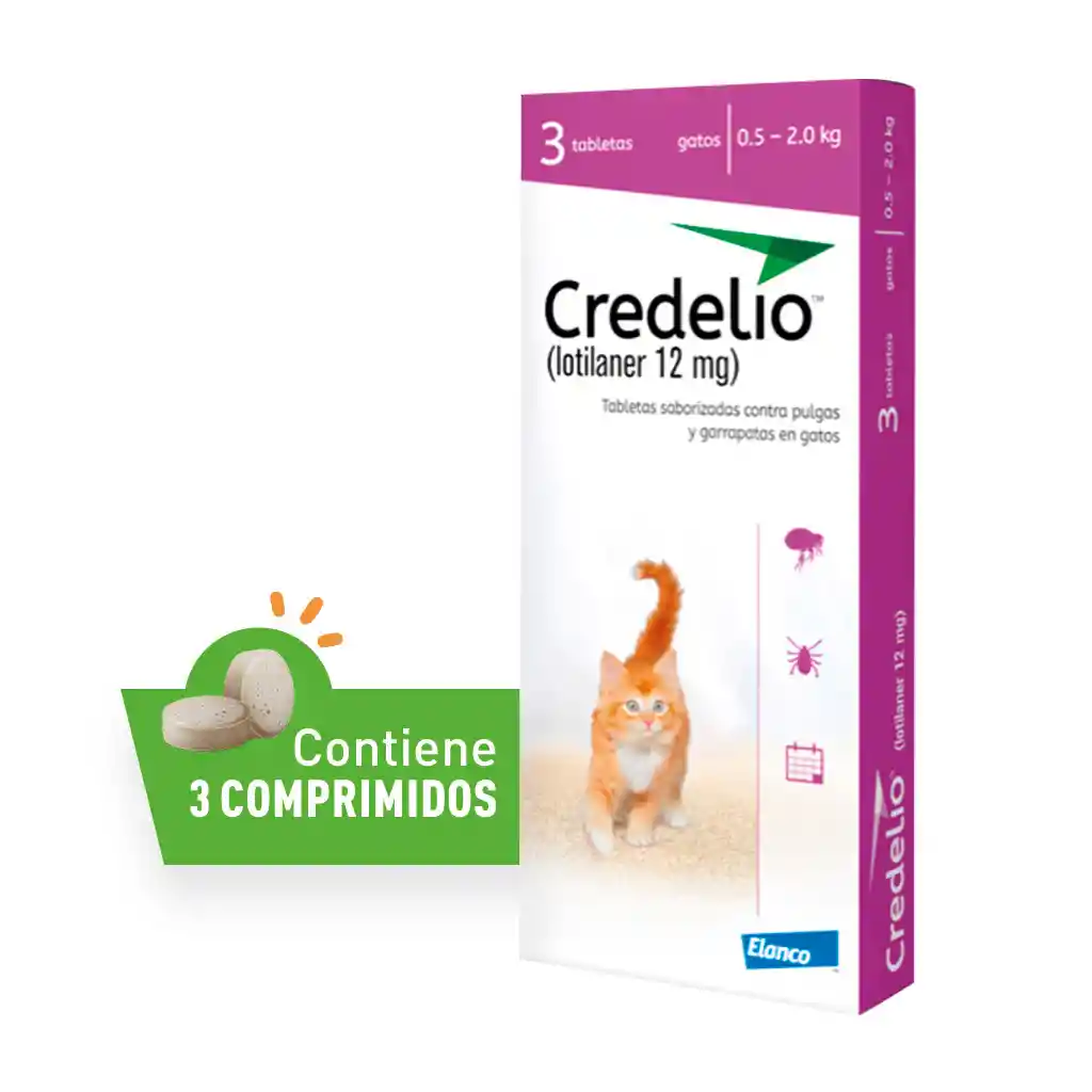Credelio (lotilaner 12 Mg) 0.5-2.0kg