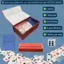 Rummy Rummikub Rummiq Caja De Lujo Cuero