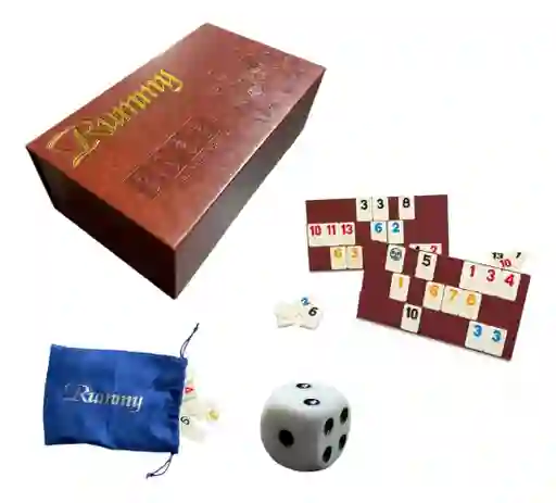 Rummy Rummikub Rummiq Caja De Lujo Cuero
