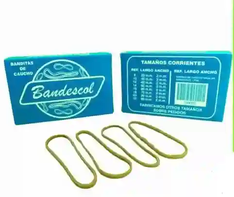 Caja Azul De Bandas De Siliconados Bandescol