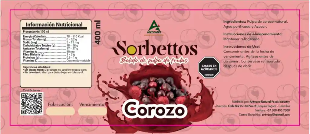 Sorbettos Corozo