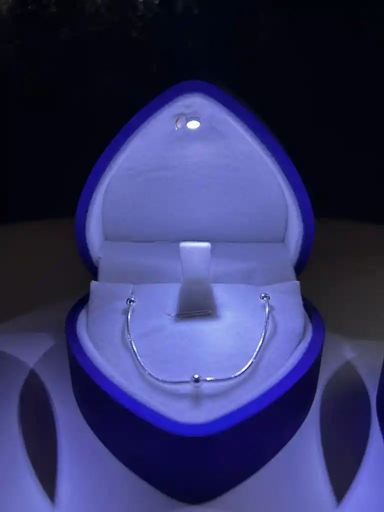 pulsera – Plata Brillante Con Esferas