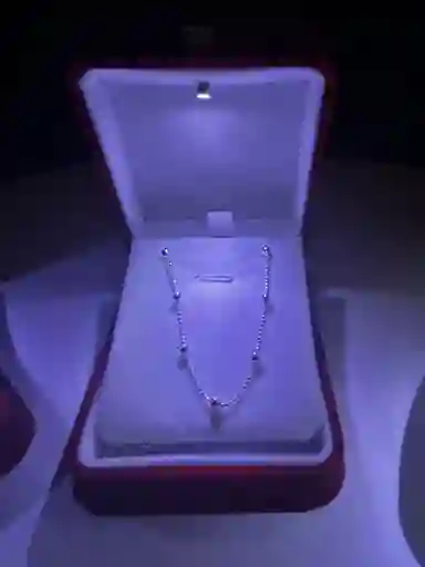 cadena – Plata Brillante Con Esferas