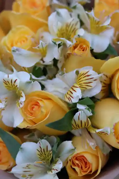 Ramo De Rosas Y Astromelias