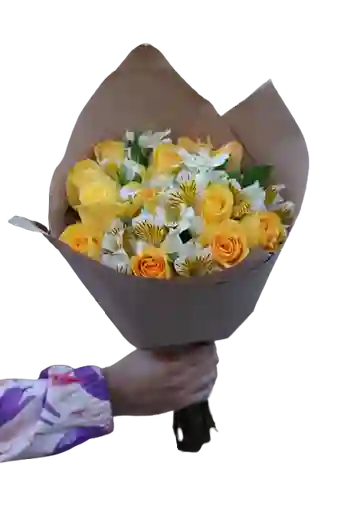 Ramo De Rosas Y Astromelias