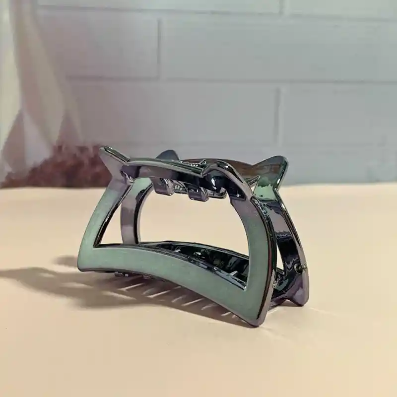 Pinza Gancho Caimán Metalizado Para Cabello