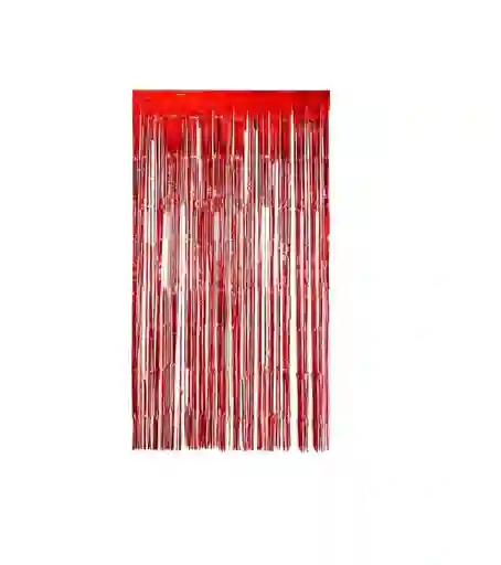 Cortina De Flecos Metalizada Para Fiestas Rojo Cumpleaños Amor Aniversario Carnaval Colombia Navidad Party