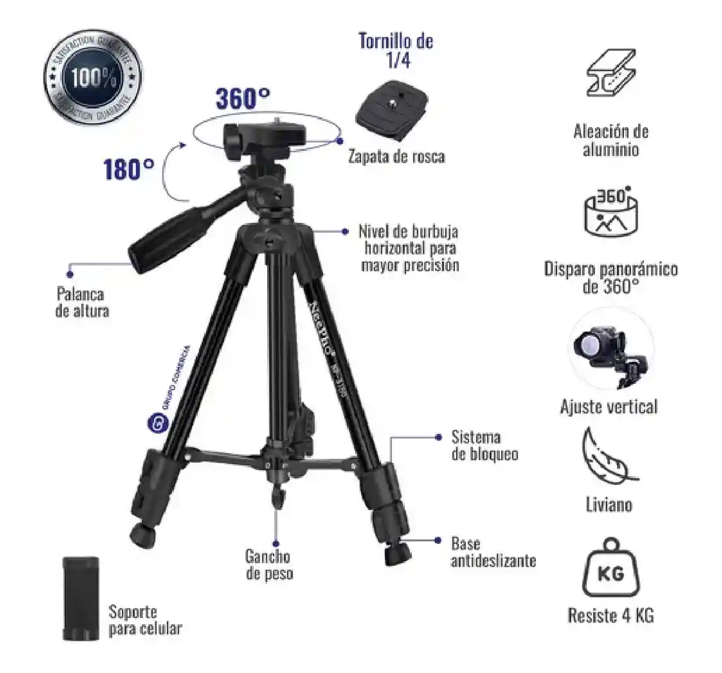 Tripode P/celular Np-3160