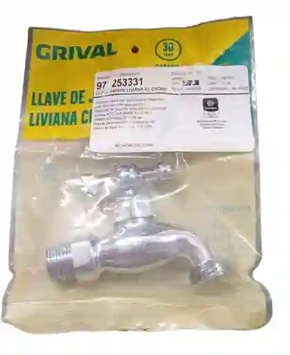 Llave Jardin Metálica Grival 1/2 Cromada