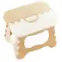 Silla Butaco Banco Plegable Plástico Hogar Baño Resistente Beige