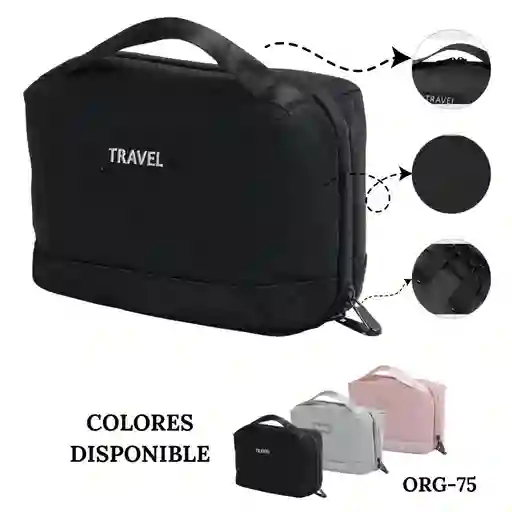 Cosmetiquera Organizador De Viaje Bolsa De Almacenamiento Portatil Org-75