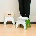 Silla Butaco Banco Plegable Plástico Hogar Baño Resistente Beige