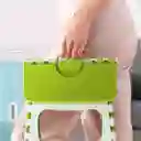 Silla Butaco Banco Plegable Plástico Hogar Baño Resistente Beige