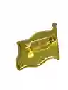 Prendedor Bandera De Colombia Bronce Pin Metálico Tricolor