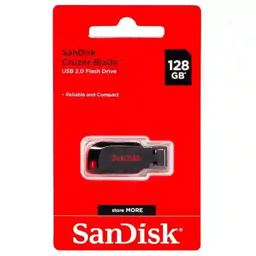 Memoria Usb Sandisk 128 Gb 2.0 Cruzer Blade