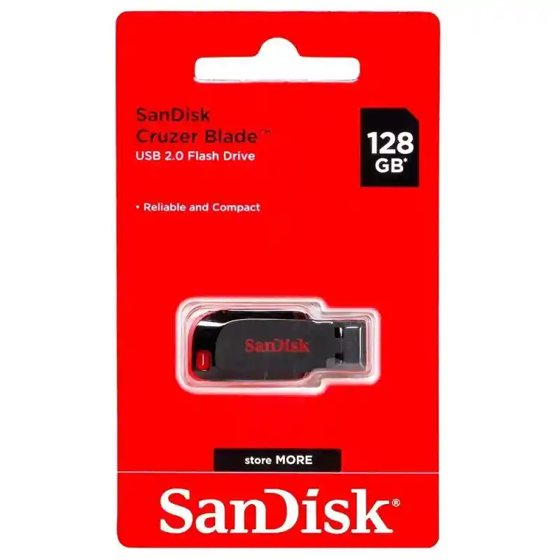 Memoria Usb Sandisk 128 Gb 2.0 Cruzer Blade