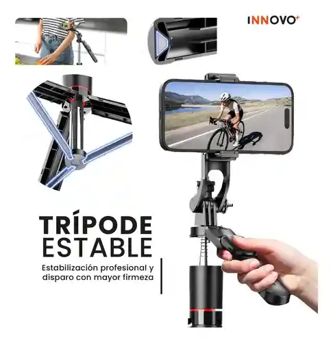 Trípode Palo Selfie Profesional Control Bluetooth Giro 80° Portátil Viajero Innovo F16