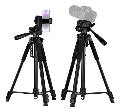 Trípode Profesional F580 Tripod Innovo 170cm Doble Nivel Para Cámara Y Celular Con Giro 360°